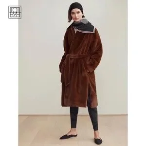 Toteme | Jackets & Coats | Totme Chelsea Faux Fur Robe Coat In